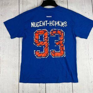 Ryan Nugent-Hopkins 93 Pride of Edmonton NHL‎ Reebok Medium Tshirt New Youth